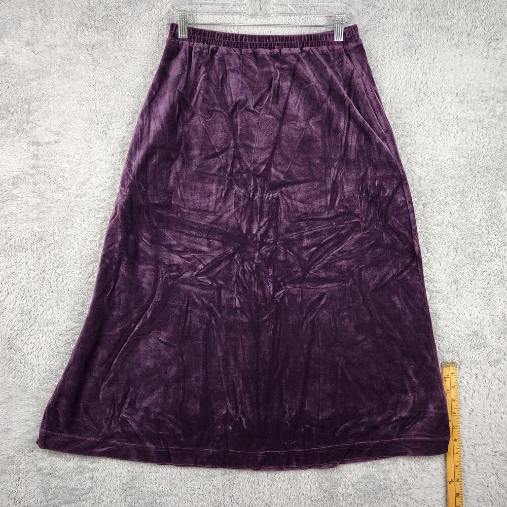 Vintage Graver Studio Skirt Womens Small Purple Velvet Long Whimsigoth Grunge